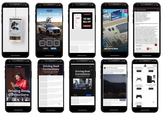 Mobile and programmatic ad creative across devices - NLOM campaigns